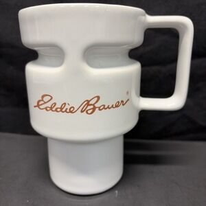 Eddie Bauer ceramic travel mug - White